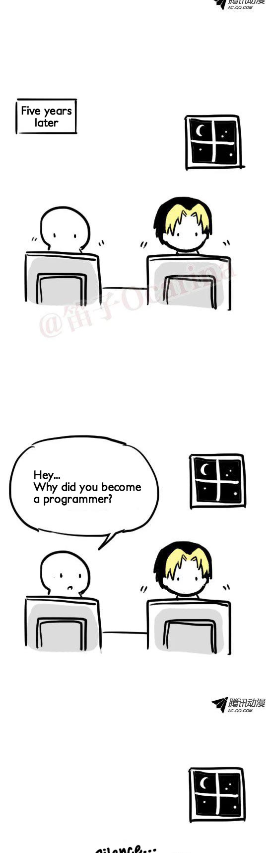 Lil' Green & Lil' Blue Chapter 21 page 8 - Chapter 21: The Soul of Coding