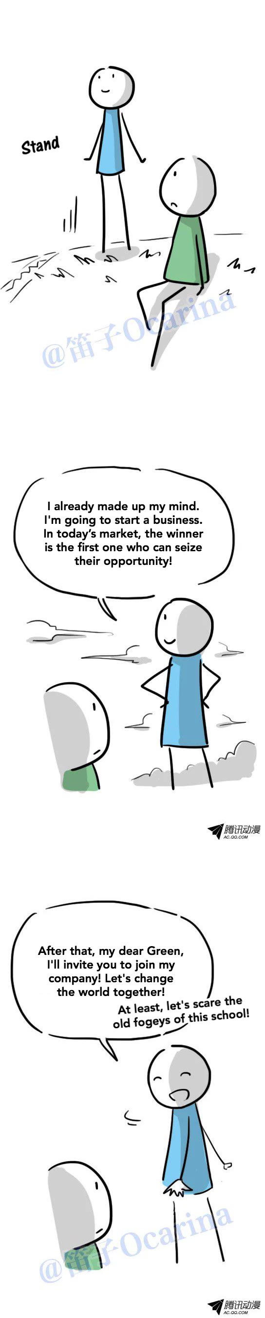 Lil' Green & Lil' Blue Chapter 31 page 10 - Chapter 31: Two Top Students