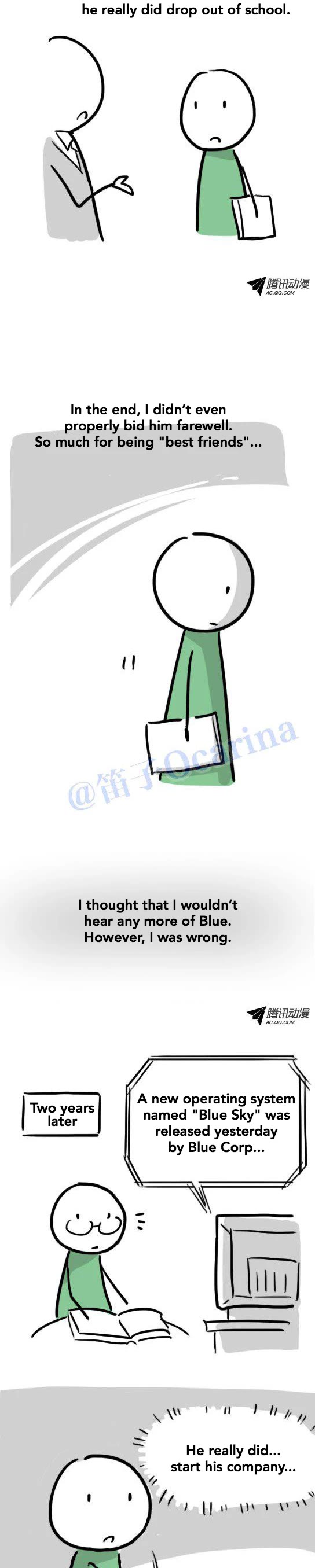 Lil' Green & Lil' Blue Chapter 31 page 14 - Chapter 31: Two Top Students