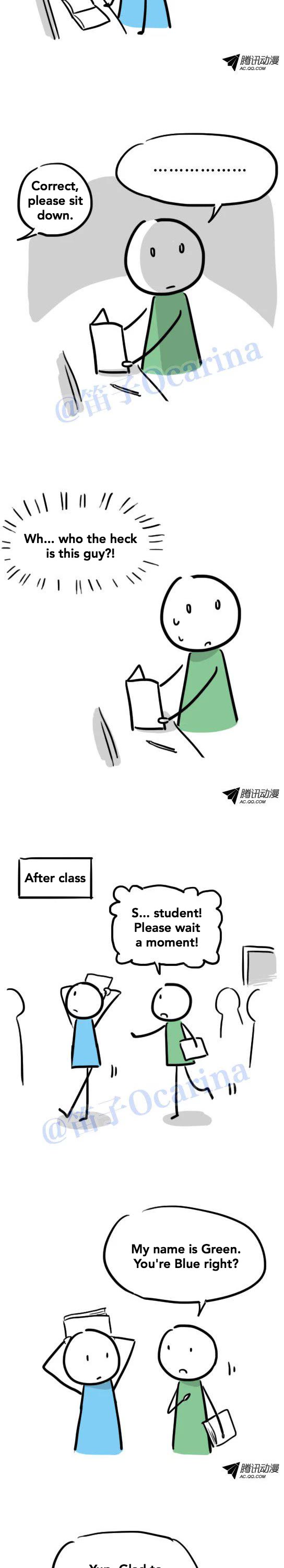 Lil' Green & Lil' Blue Chapter 31 page 3 - Chapter 31: Two Top Students