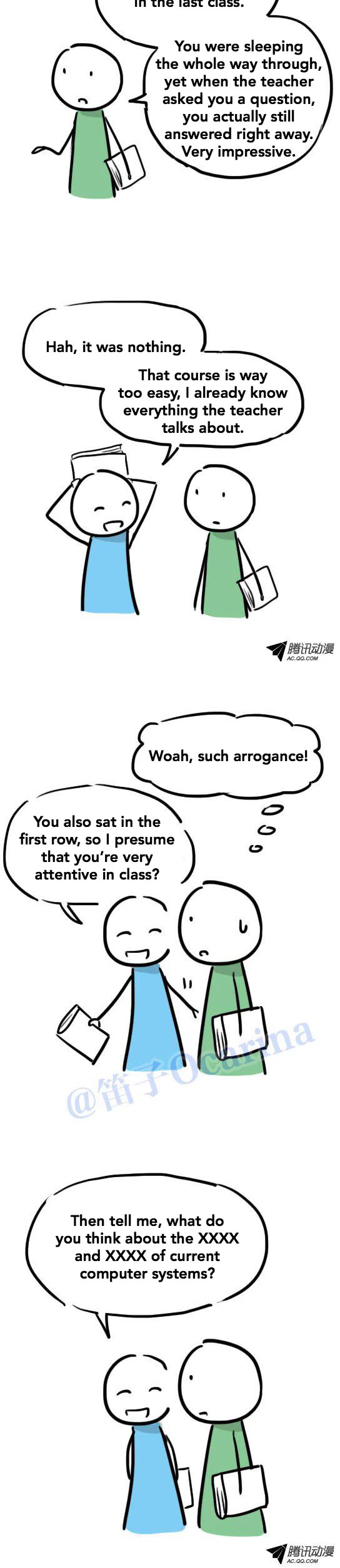 Lil' Green & Lil' Blue Chapter 31 page 5 - Chapter 31: Two Top Students