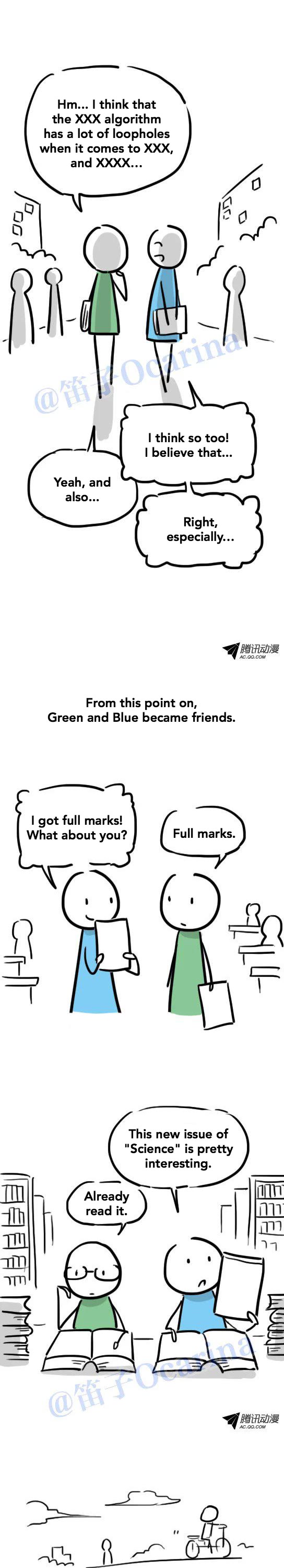 Lil' Green & Lil' Blue Chapter 31 page 6 - Chapter 31: Two Top Students