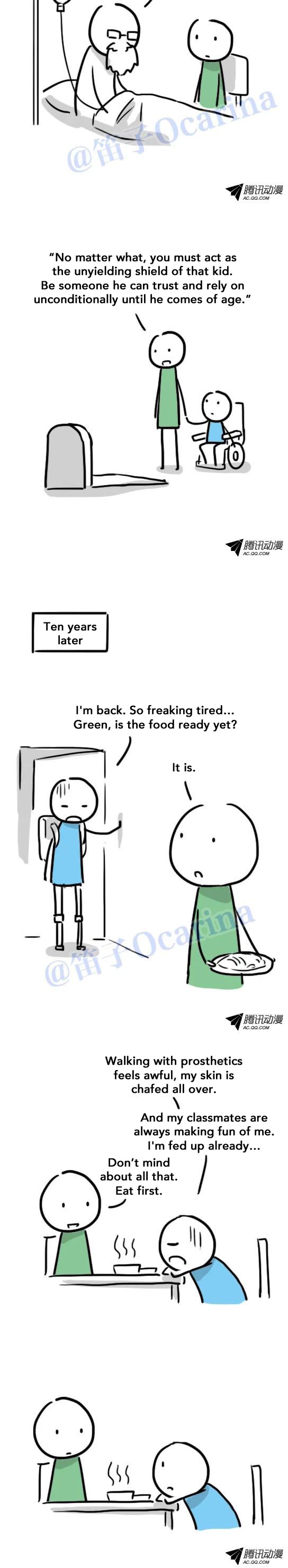 Lil' Green & Lil' Blue Chapter 41 page 5 - Chapter 41: The Robot Who Couldn't Get Hurt