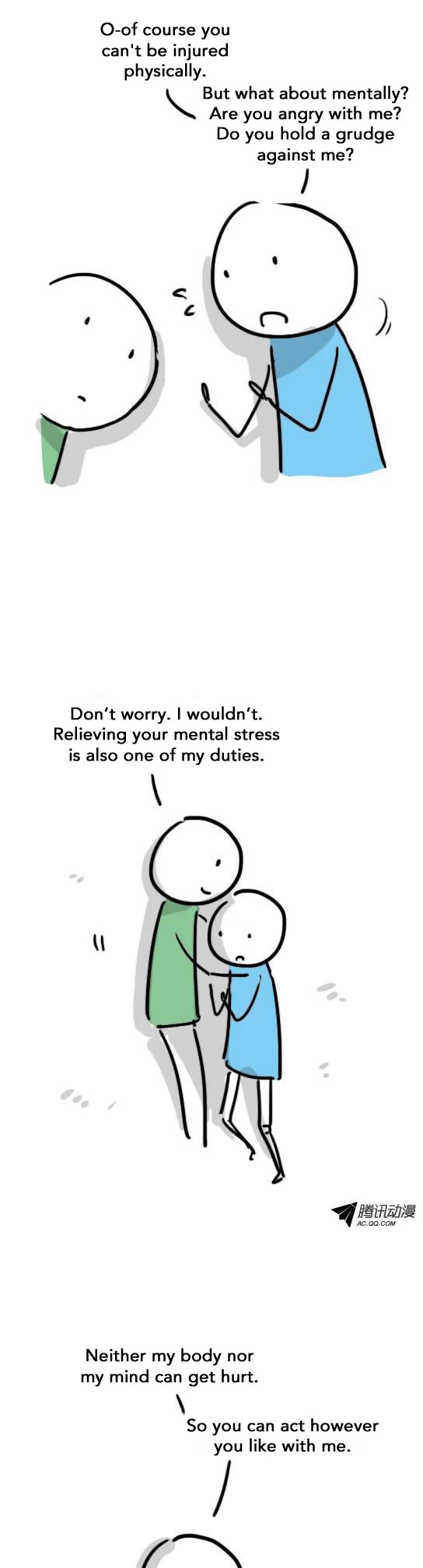 Lil' Green & Lil' Blue Chapter 41 page 9 - Chapter 41: The Robot Who Couldn't Get Hurt