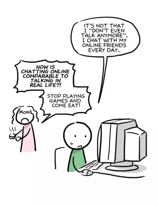 Lil' Green & Lil' Blue Chapter 68 page 2 - Chapter 68: Internet Addiction