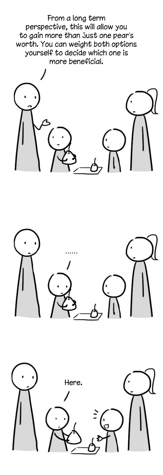 Lil' Green & Lil' Blue Chapter 9 page 5 - Chapter 9: The Chinese Way of Giving Pears
