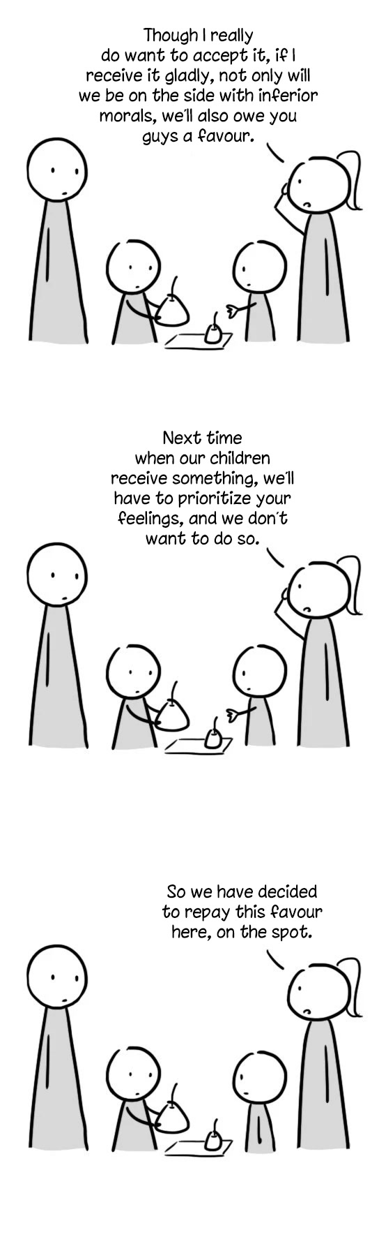 Lil' Green & Lil' Blue Chapter 9 page 6 - Chapter 9: The Chinese Way of Giving Pears