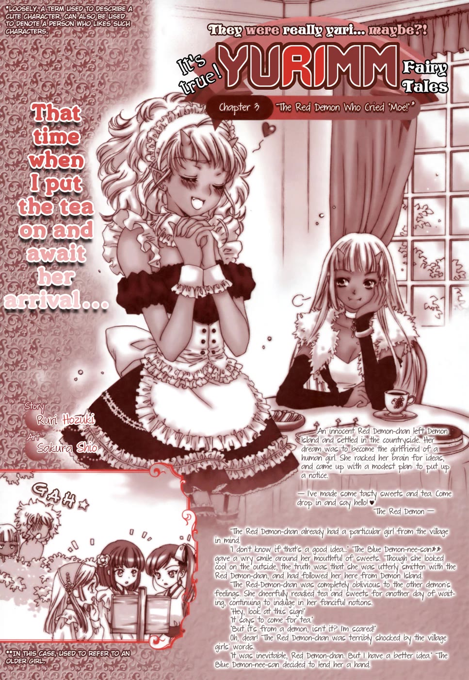Lily White Chapter 7 page 1 - Chapter 7: The Red Demon Who Cried "Moe!"