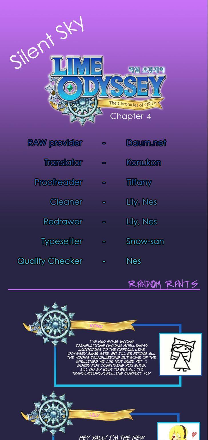 Lime Odyssey: The Chronicles of ORTA Chapter 4 page 1 - Chapter 4