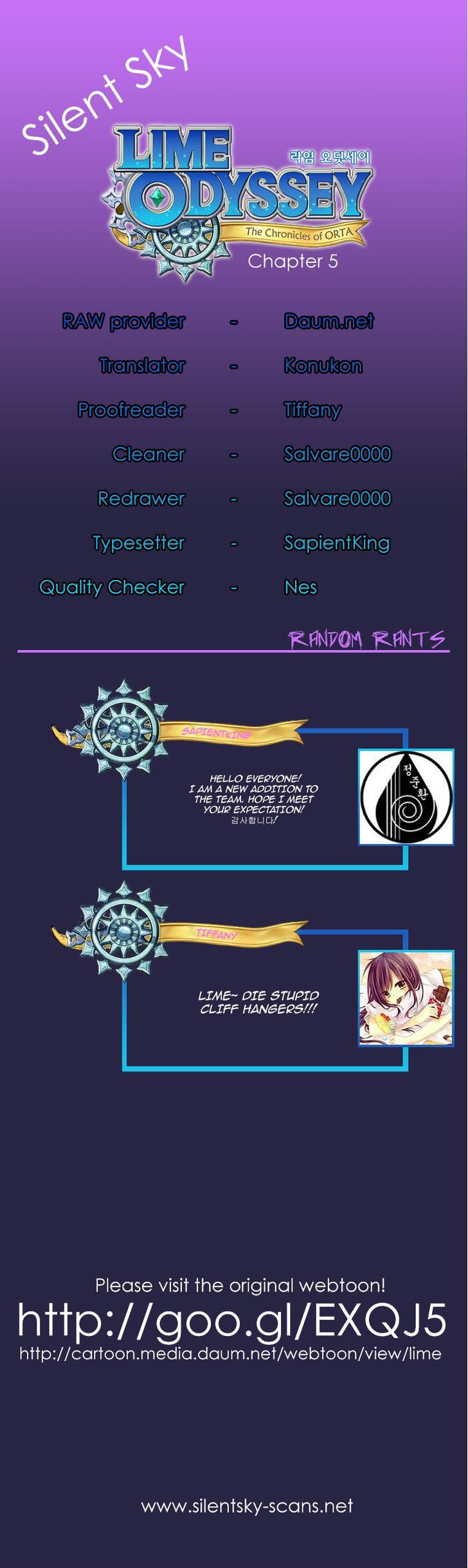 Lime Odyssey: The Chronicles of ORTA Chapter 5 page 1 - Chapter 5