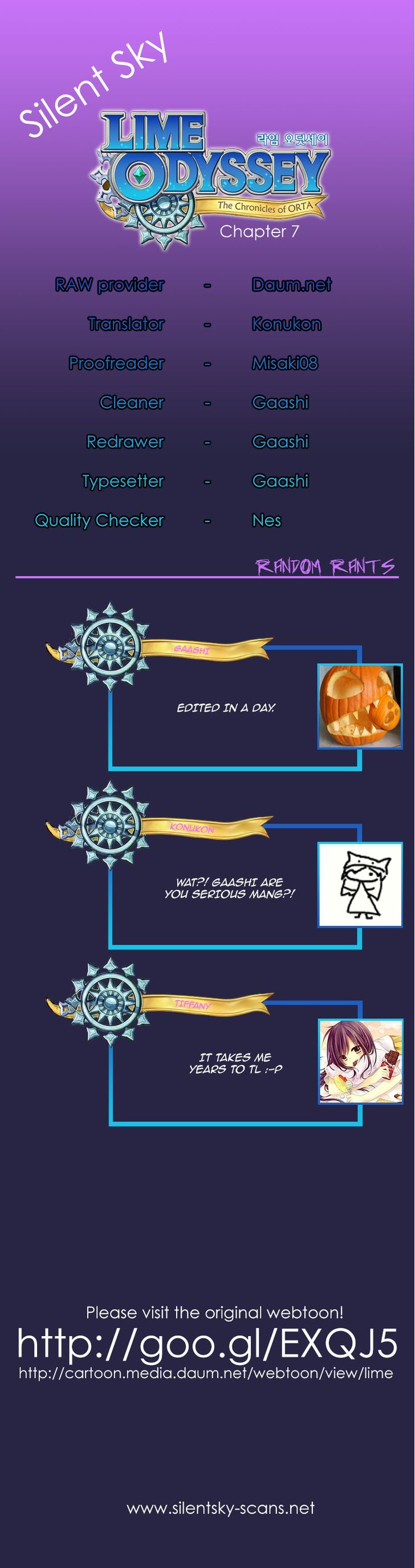 Lime Odyssey: The Chronicles of ORTA Chapter 7 page 1 - Chapter 7