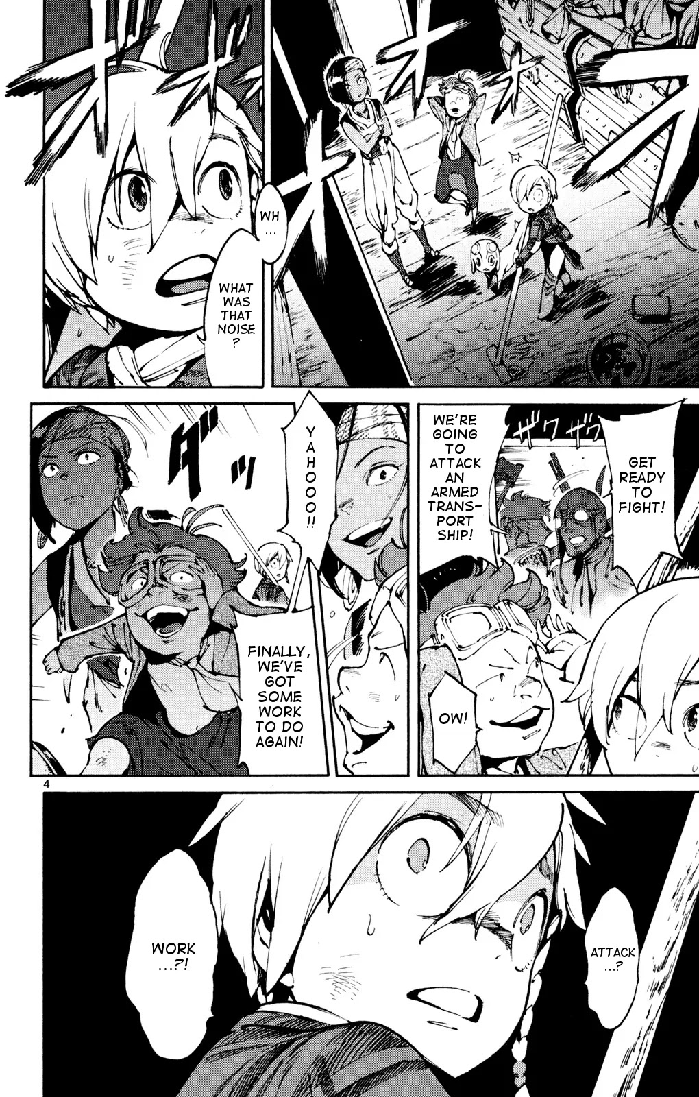 Lindbergh Chapter 8 page 4 - Chapter 8: Shark's Sky Pirate Crew