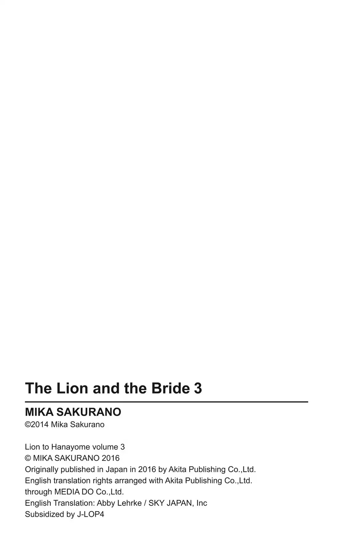 Lion to Hanayome Chapter 13 page 46 - Chapter 13: The Lion and the Bride [END]