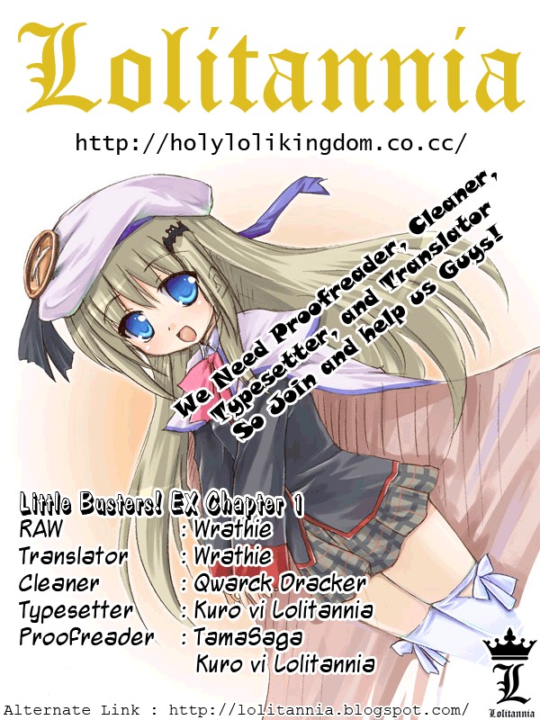 Little Busters! EX the 4-Koma Chapter 1 page 1 - Chapter 1: My Name is Tokido Saya