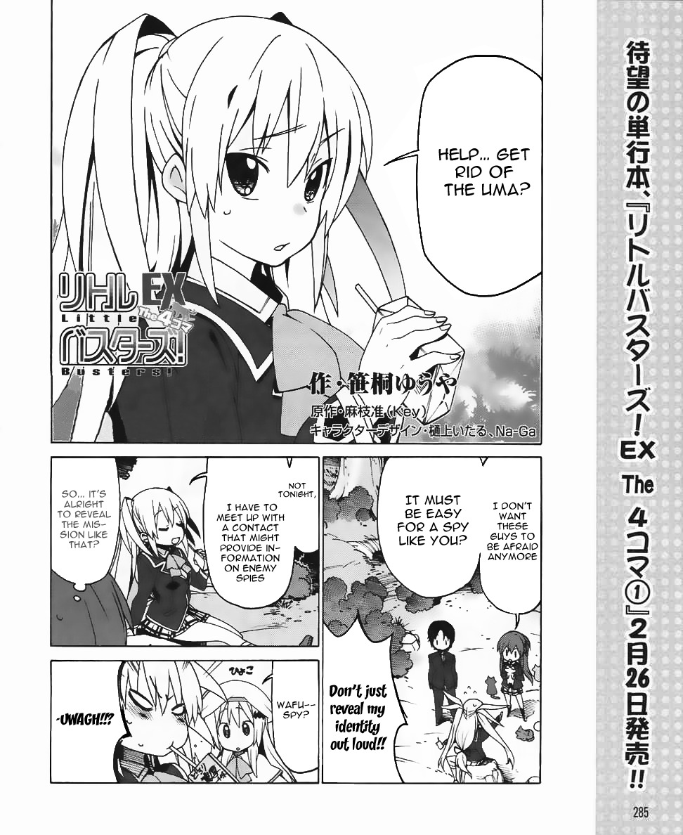 Little Busters! EX the 4-Koma Chapter 10 page 4 - Chapter 10: Capture The Mysterious Lifeform!!