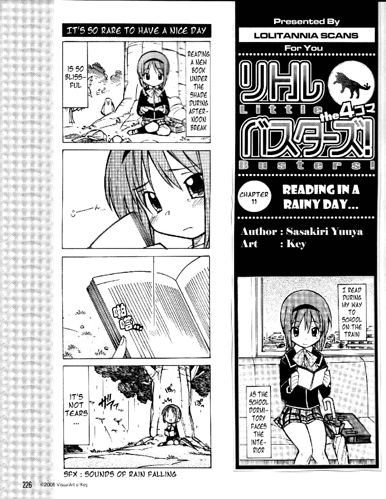 Little Busters! The 4-Koma Chapter 11 page 2 - Chapter 11: Reading in a Rainy Day...