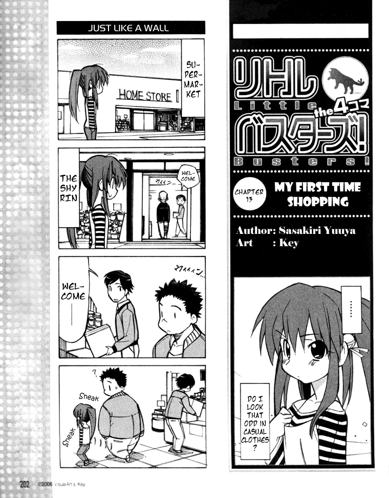 Little Busters! The 4-Koma Chapter 13 page 2 - Chapter 13: My First Time Shopping