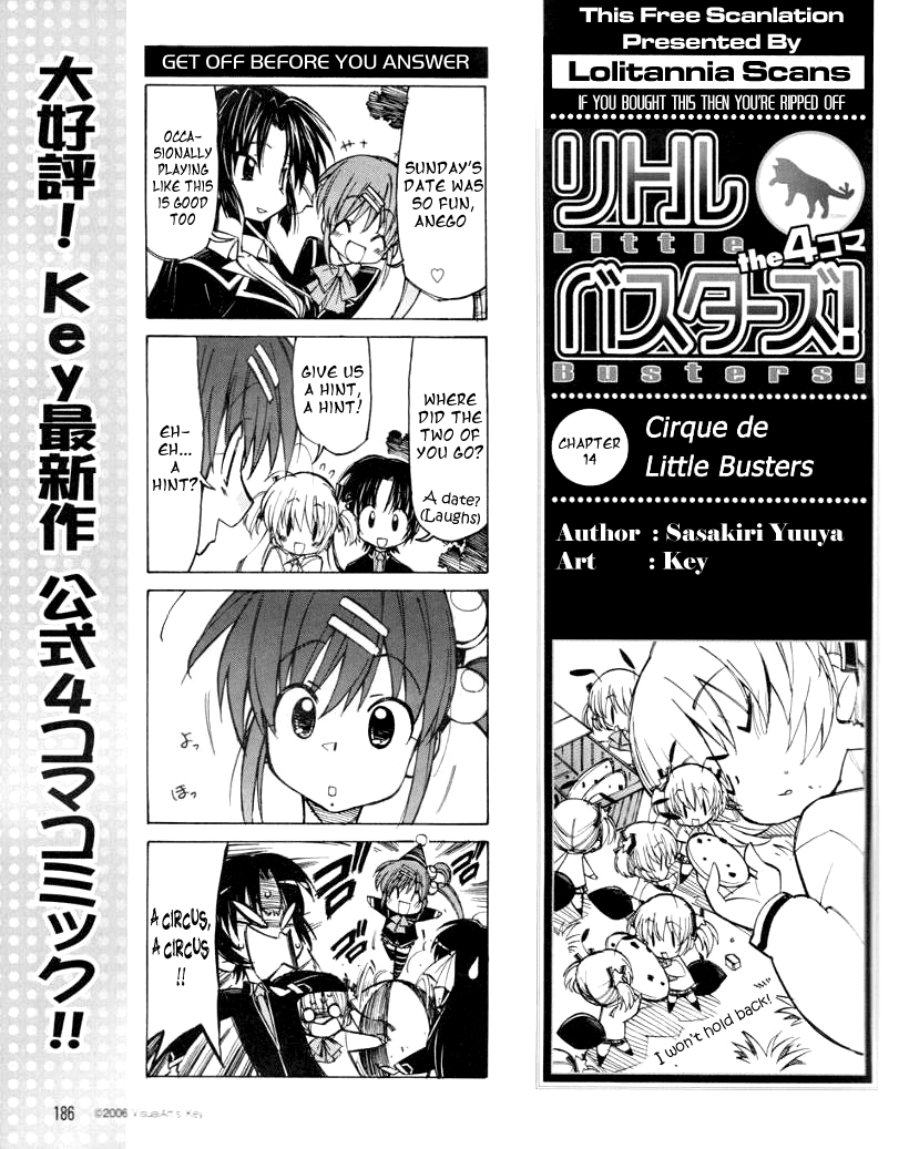 Little Busters! The 4-Koma Chapter 14 page 2 - Chapter 14: Cirque de Little Busters