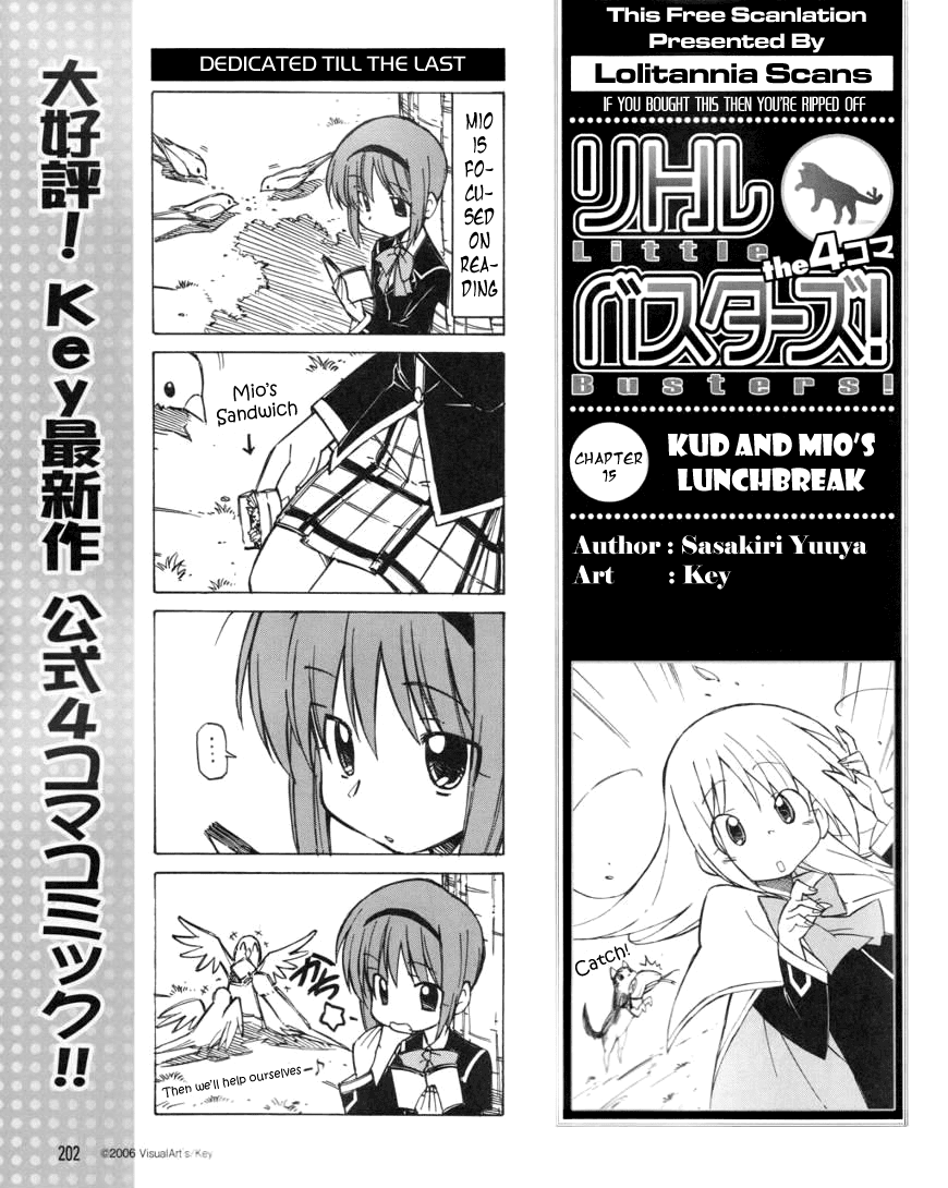 Little Busters! The 4-Koma Chapter 15 page 2 - Chapter 15: Kud's and Mio's Lunchbreak