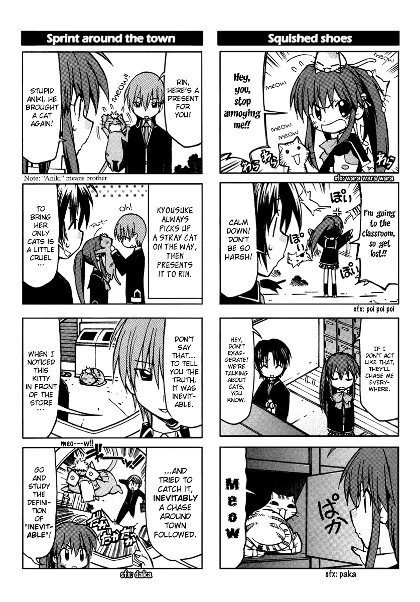 Little Busters! The 4-Koma Chapter 2 page 4 - Chapter 2: One Day in the Life of Rin, Catnip Princess