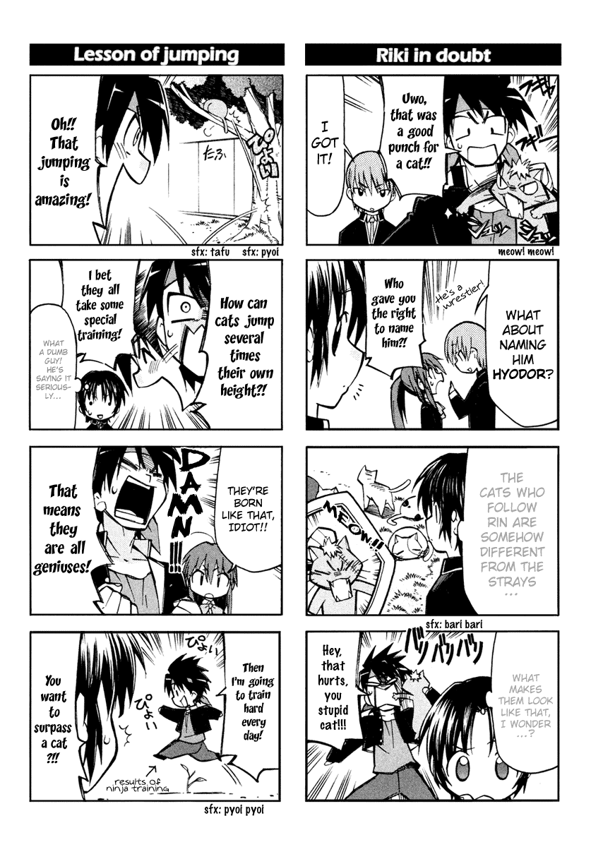Little Busters! The 4-Koma Chapter 2 page 5 - Chapter 2: One Day in the Life of Rin, Catnip Princess