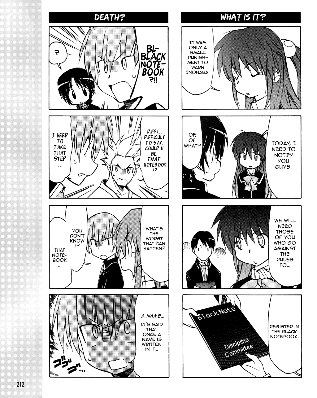 Little Busters! The 4-Koma Chapter 22 page 8 - Chapter 22: Natural Enemy!? Kanata's Entrance!