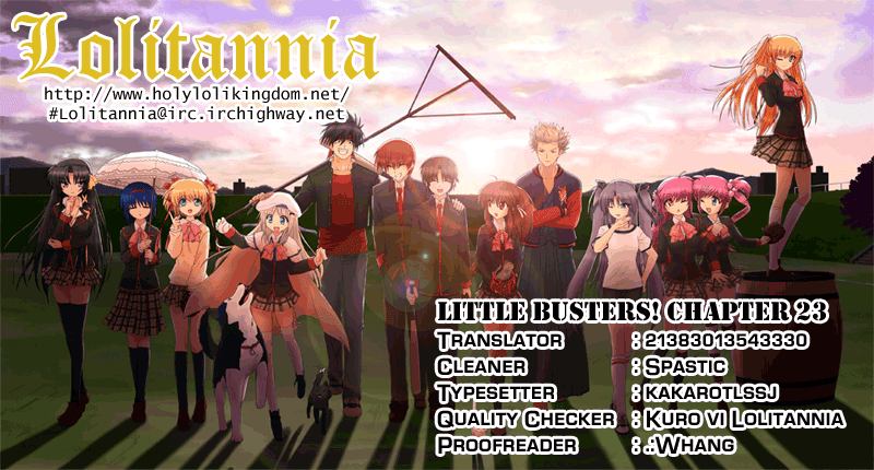 Little Busters! The 4-Koma Chapter 23 page 1 - Chapter 23: Accompanying Alongside Dorj