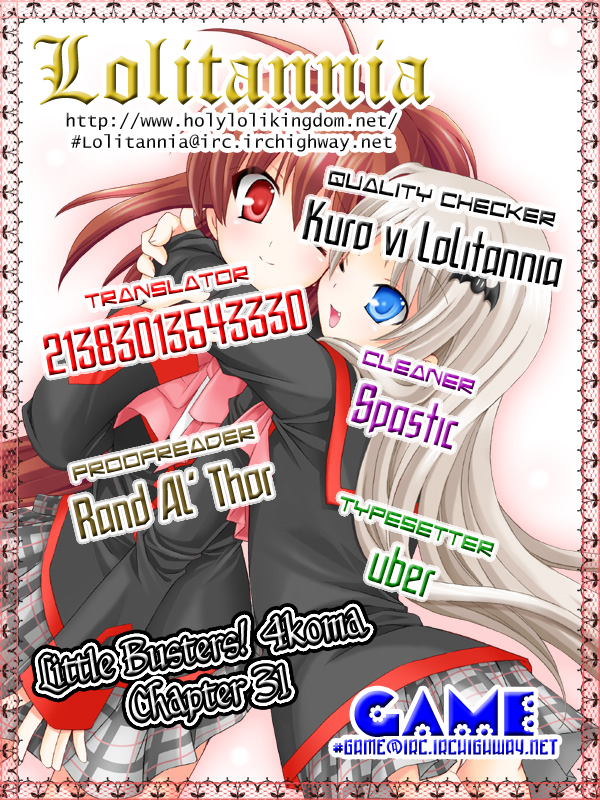 Little Busters! The 4-Koma Chapter 31 page 1 - Chapter 31: World of Kudryavka
