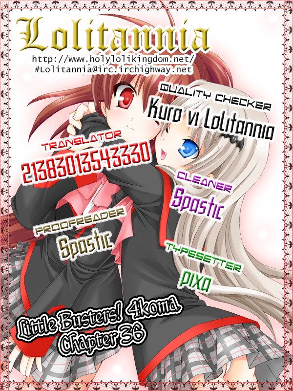 Little Busters! The 4-Koma Chapter 36 page 1 - Chapter 36: Little Busters' Childhood New Year