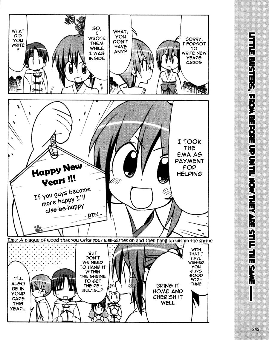 Little Busters! The 4-Koma Chapter 36 page 9 - Chapter 36: Little Busters' Childhood New Year