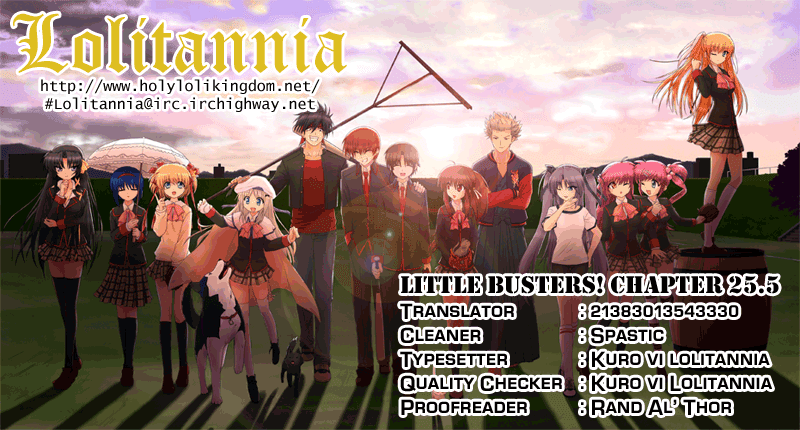 Little Busters! The 4-Koma Chapter 37.5 page 1 - Chapter 37.5: Select the Menu Carefully