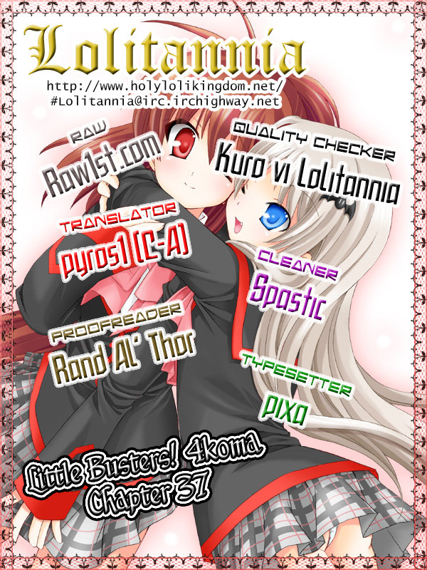 Little Busters! The 4-Koma Chapter 37 page 1 - Chapter 37: Komari is a Professional Flea Marketer!?