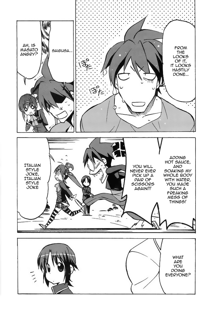 Little Busters! The 4-Koma Chapter 38 page 16 - Chapter 38: The Female Barber That's Radiating Charm, Haruka Buongiorno