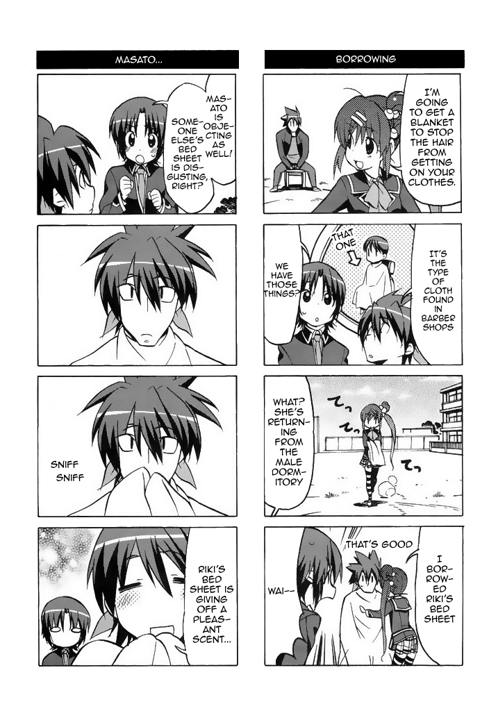 Little Busters! The 4-Koma Chapter 38 page 6 - Chapter 38: The Female Barber That's Radiating Charm, Haruka Buongiorno