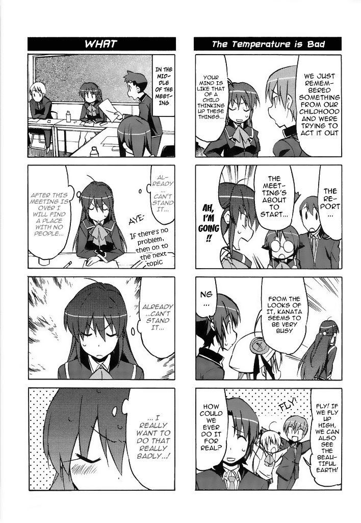 Little Busters! The 4-Koma Chapter 39 page 4 - Chapter 39: Fighting Maiden? Futaki Kanata's Secret?