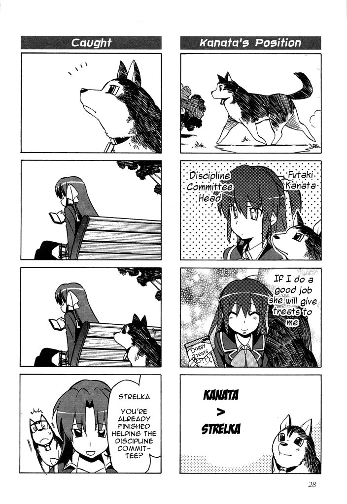 Little Busters! The 4-Koma Chapter 40 page 3 - Chapter 40: Loyal Canine? Strelka