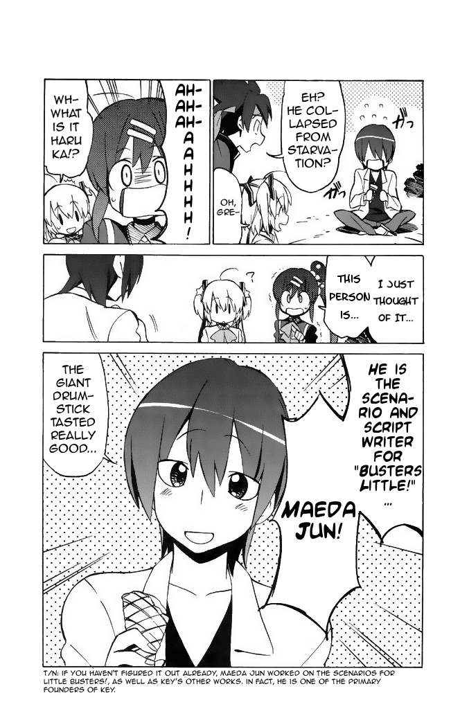 Little Busters! The 4-Koma Chapter 42 page 5 - Chapter 42: Clog-Wearing Lost Person
