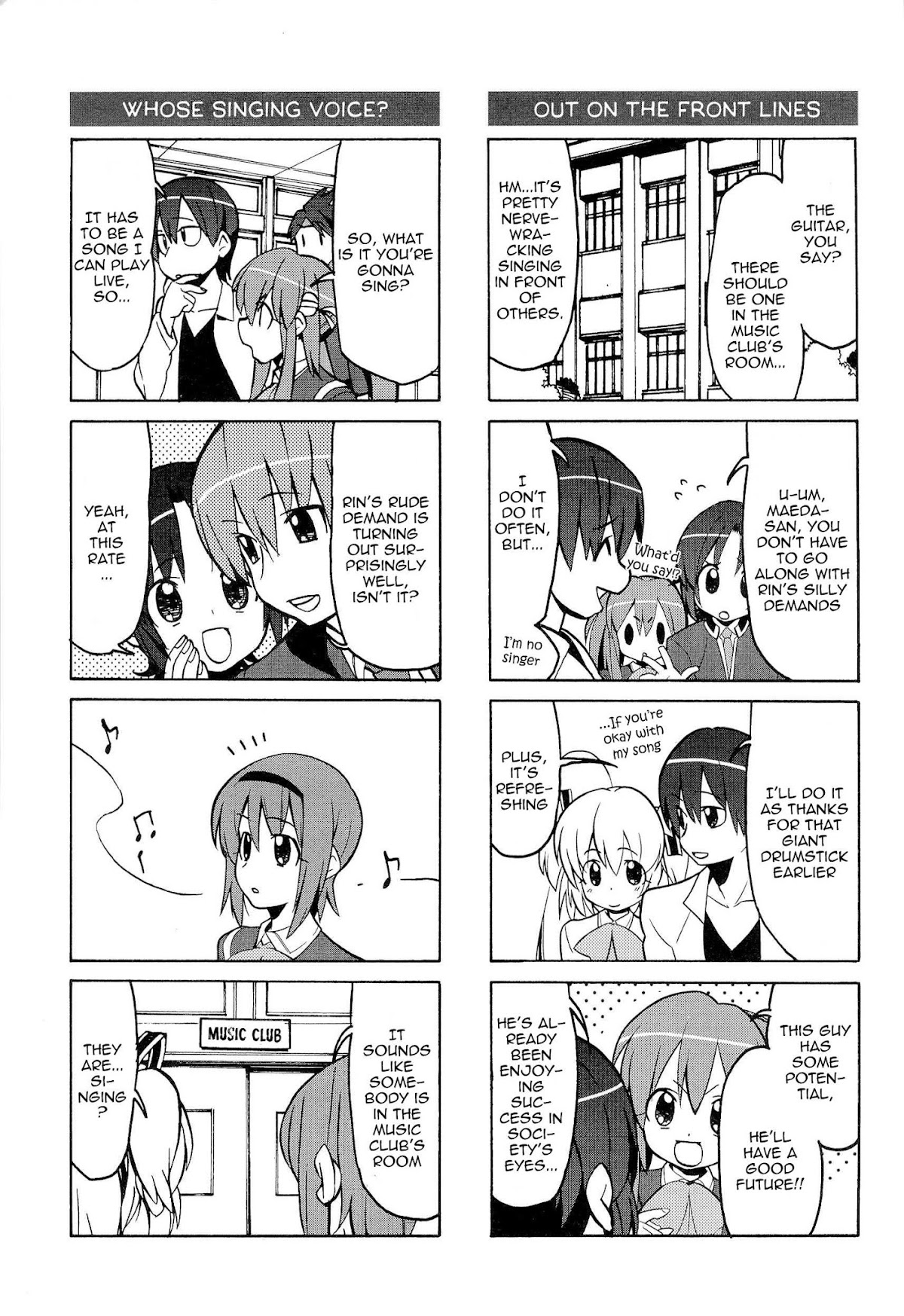 Little Busters! The 4-Koma Chapter 43 page 10 - Chapter 43: Clog-Wearing Lost Person Part 2