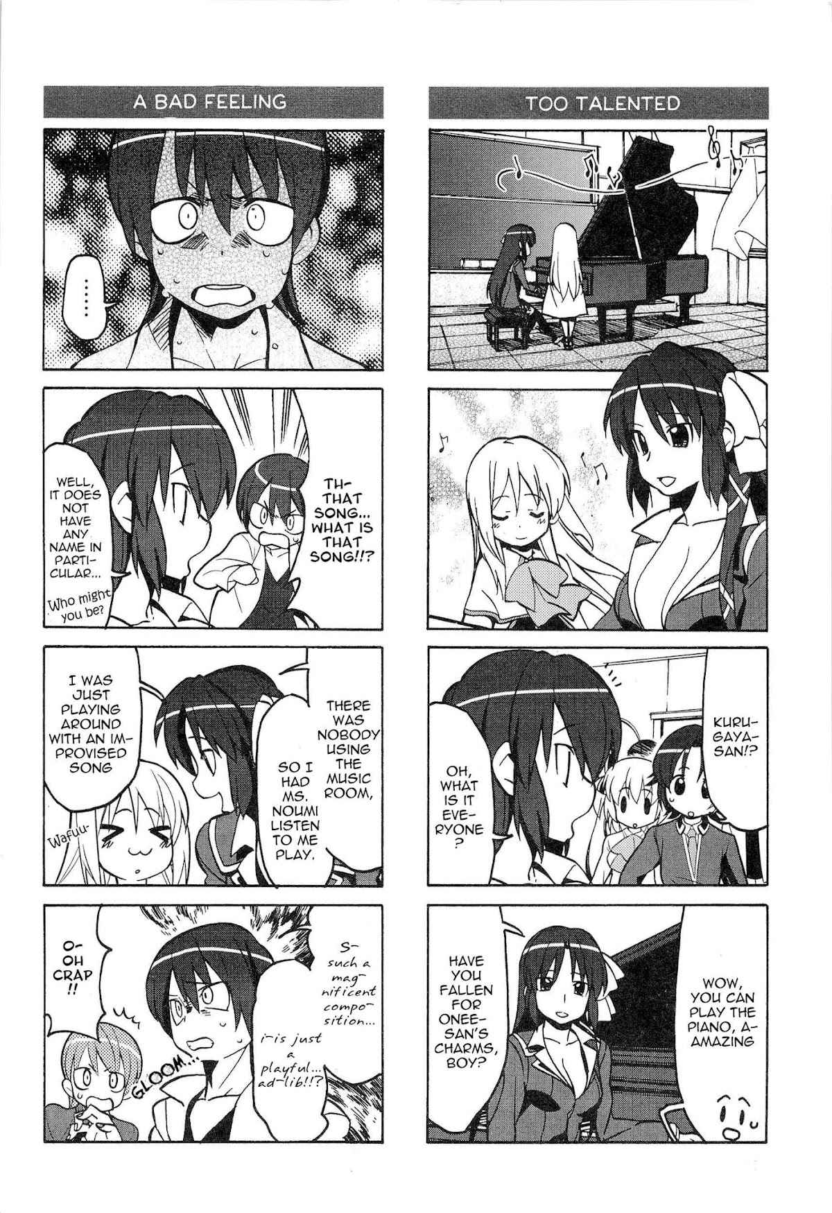 Little Busters! The 4-Koma Chapter 43 page 11 - Chapter 43: Clog-Wearing Lost Person Part 2