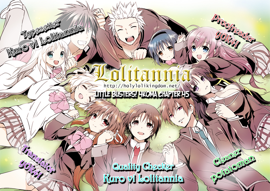 Little Busters! The 4-Koma Chapter 45 page 1 - Chapter 45: Carnivorous-Type Man, Masato Part 2