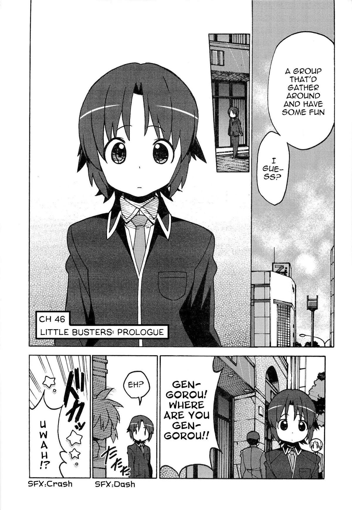 Little Busters! The 4-Koma Chapter 46 page 3 - Chapter 46: Little Busters :Prologue