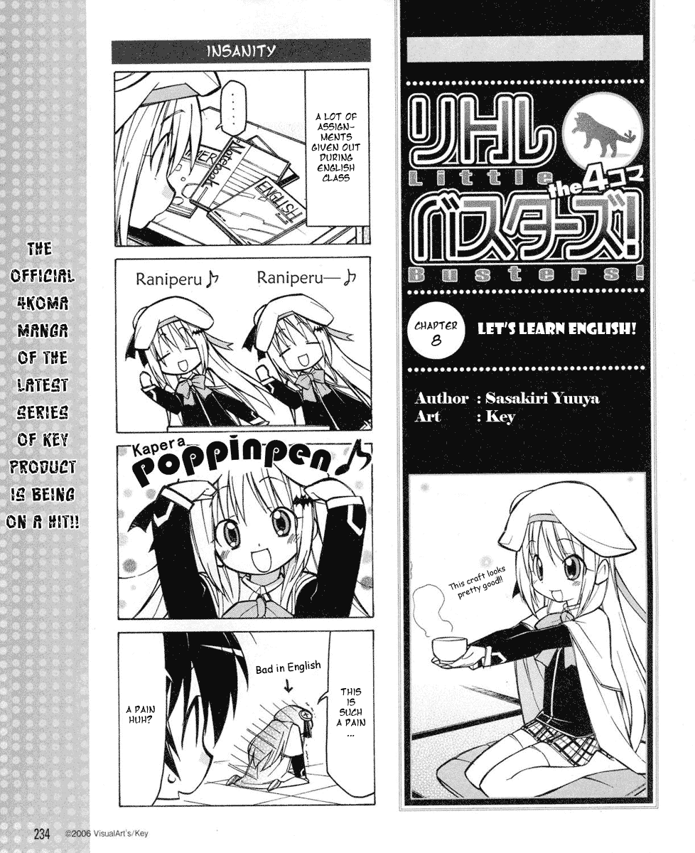 Little Busters! The 4-Koma Chapter 8 page 2 - Chapter 8: Let's Learn English!