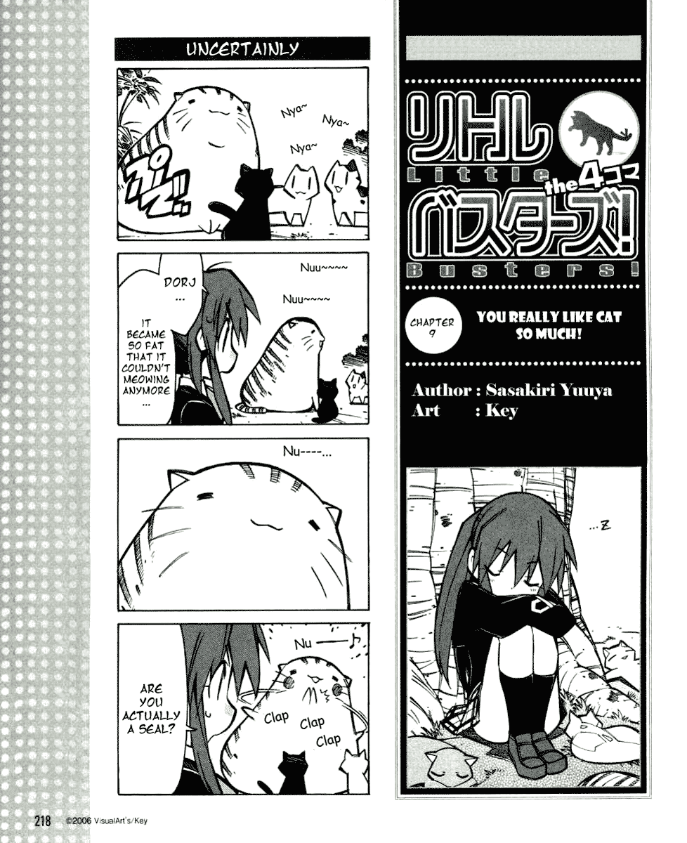 Little Busters! The 4-Koma Chapter 9 page 2 - Chapter 9: You Really Like Cat So Much!