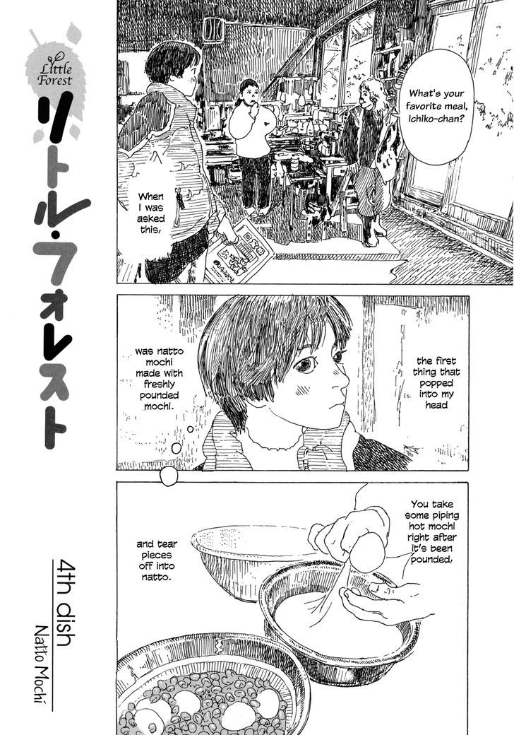 Little Forest Chapter 4 page 1 - Chapter 4 : 4th Dish - Natto Mochi