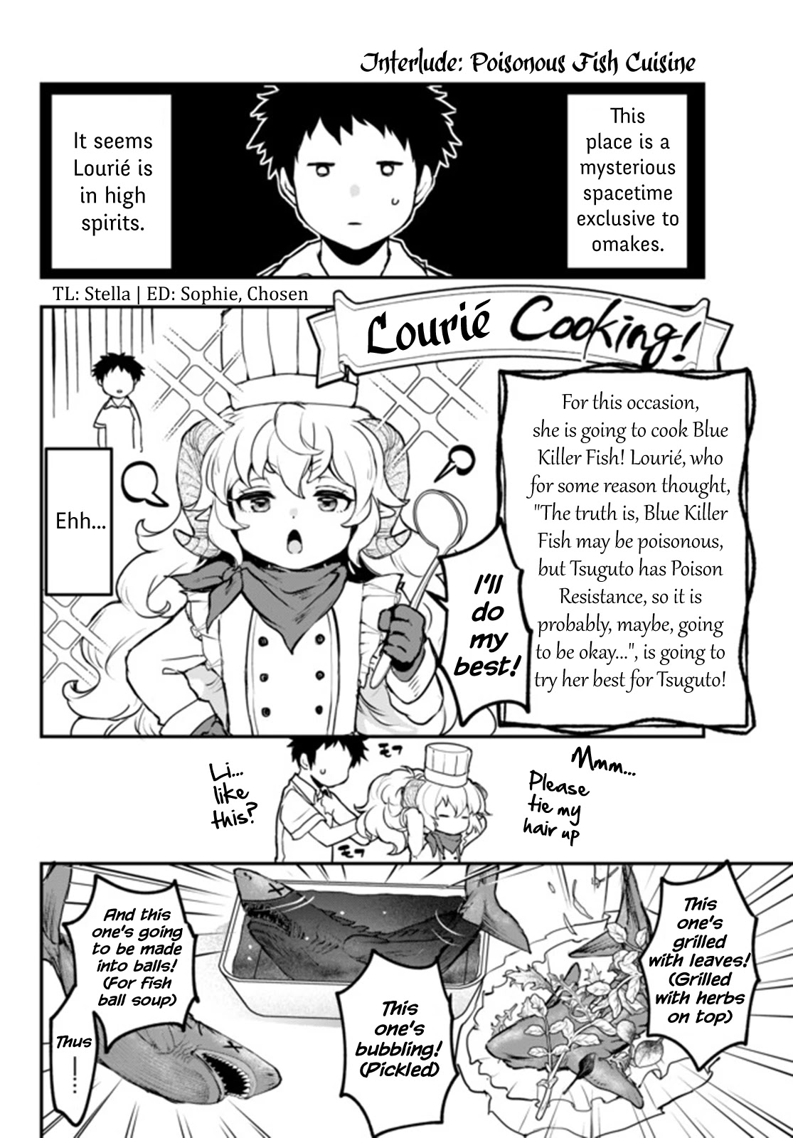 Little Girl x Scoop x Evil Eye Chapter 11.4 page 1 - Chapter 11.4: Interlude: Poisonous Fish Cuisine