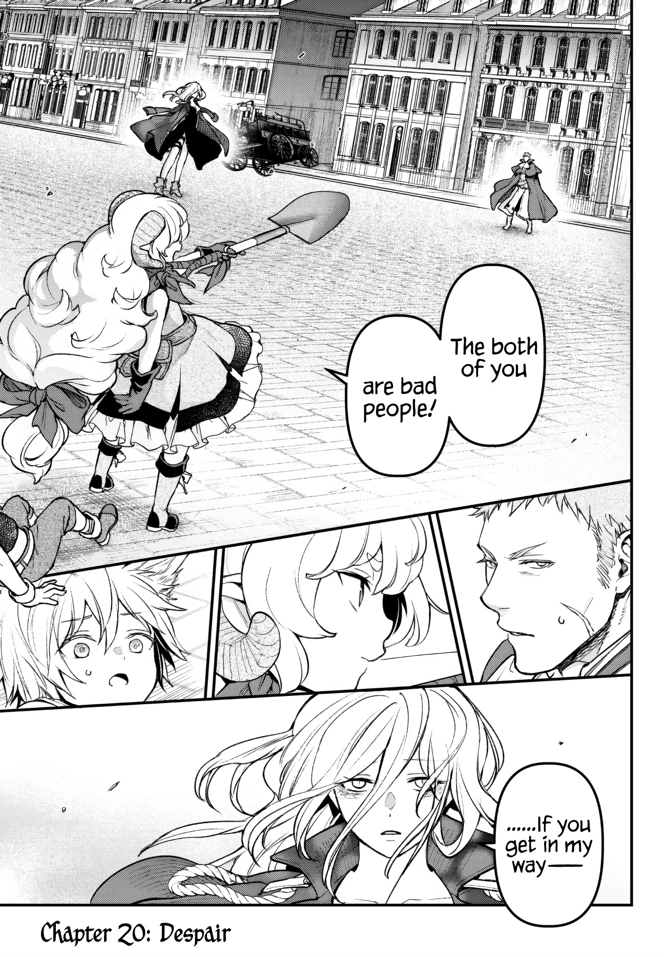 Little Girl x Scoop x Evil Eye Chapter 20.1 page 1 - Chapter 20.1: Despair
