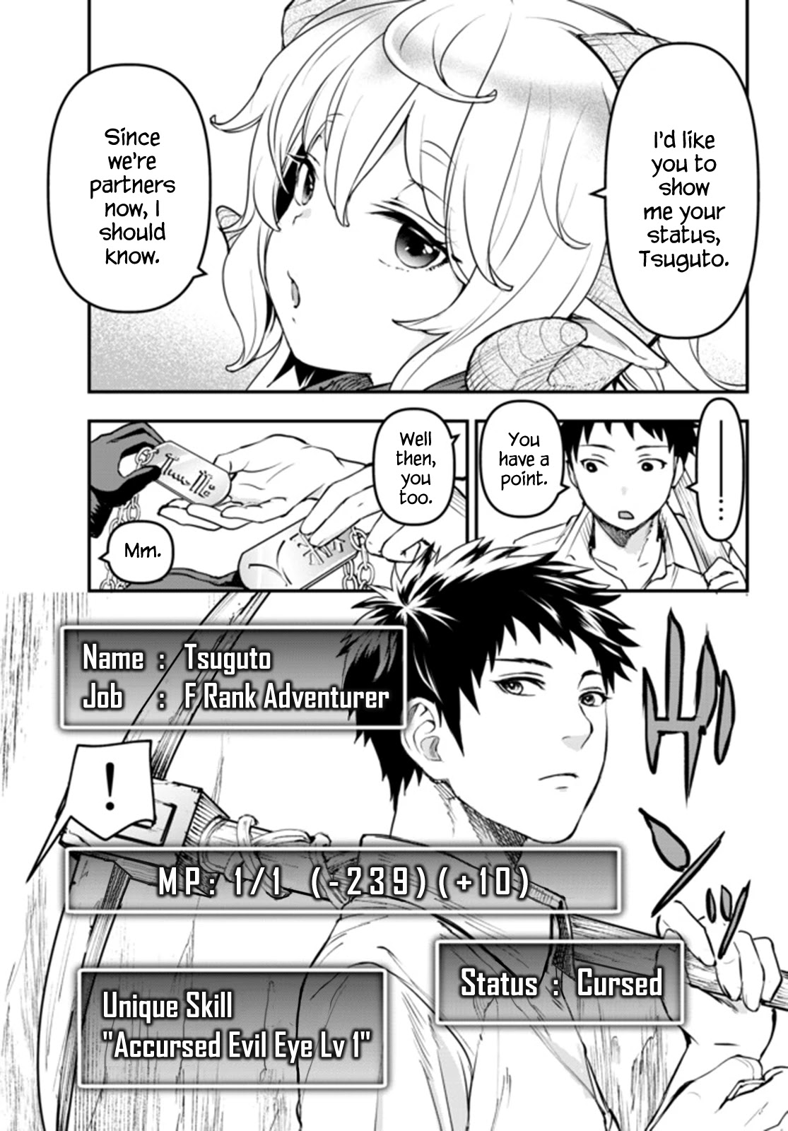 Little Girl x Scoop x Evil Eye Chapter 5 page 1 - Chapter 5: Level Up