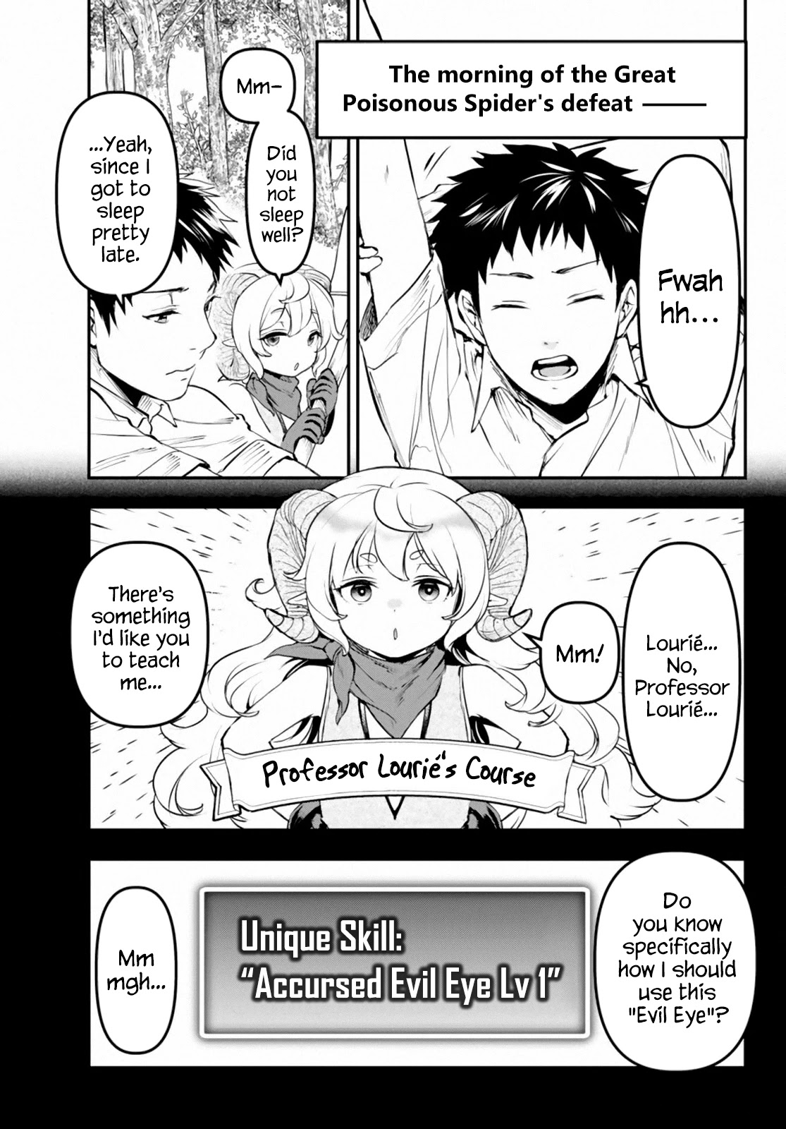 Little Girl x Scoop x Evil Eye Chapter 6.5 page 1 - Chapter 6.5: Interlude: Cooking