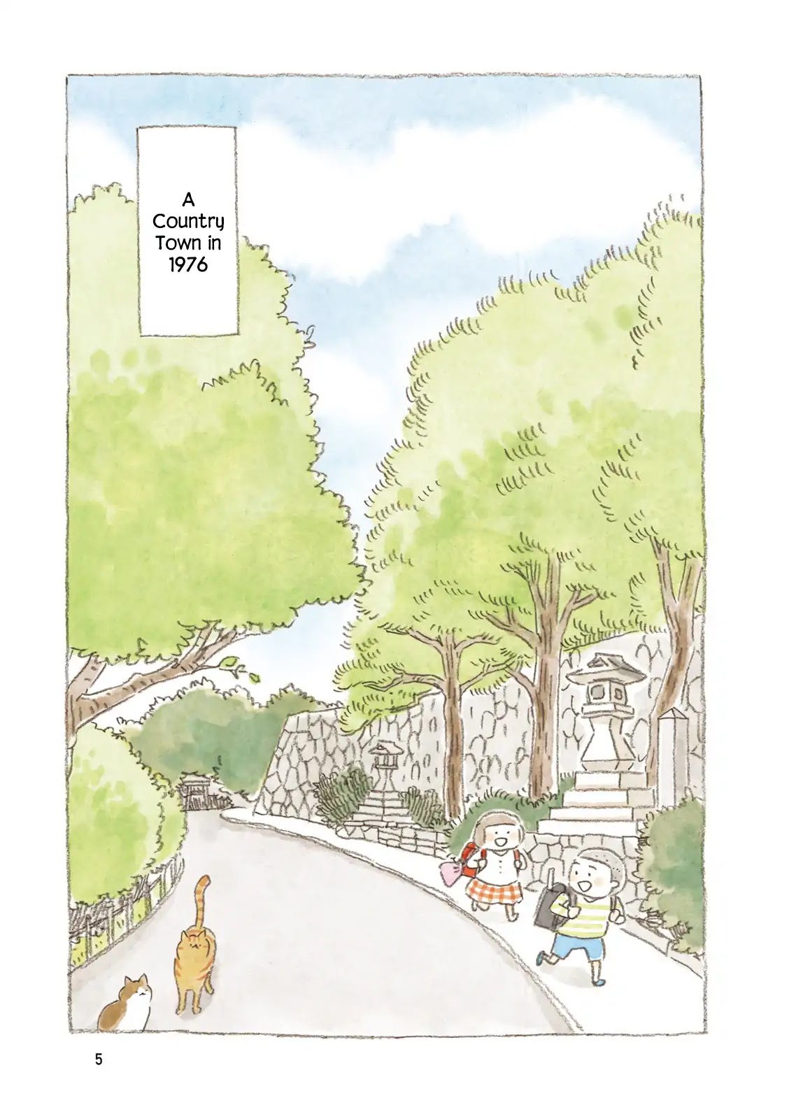 Little Ken and a Cat. Sometimes a Duck Chapter 1 page 5 - Chapter 1: A Country Town in 1976