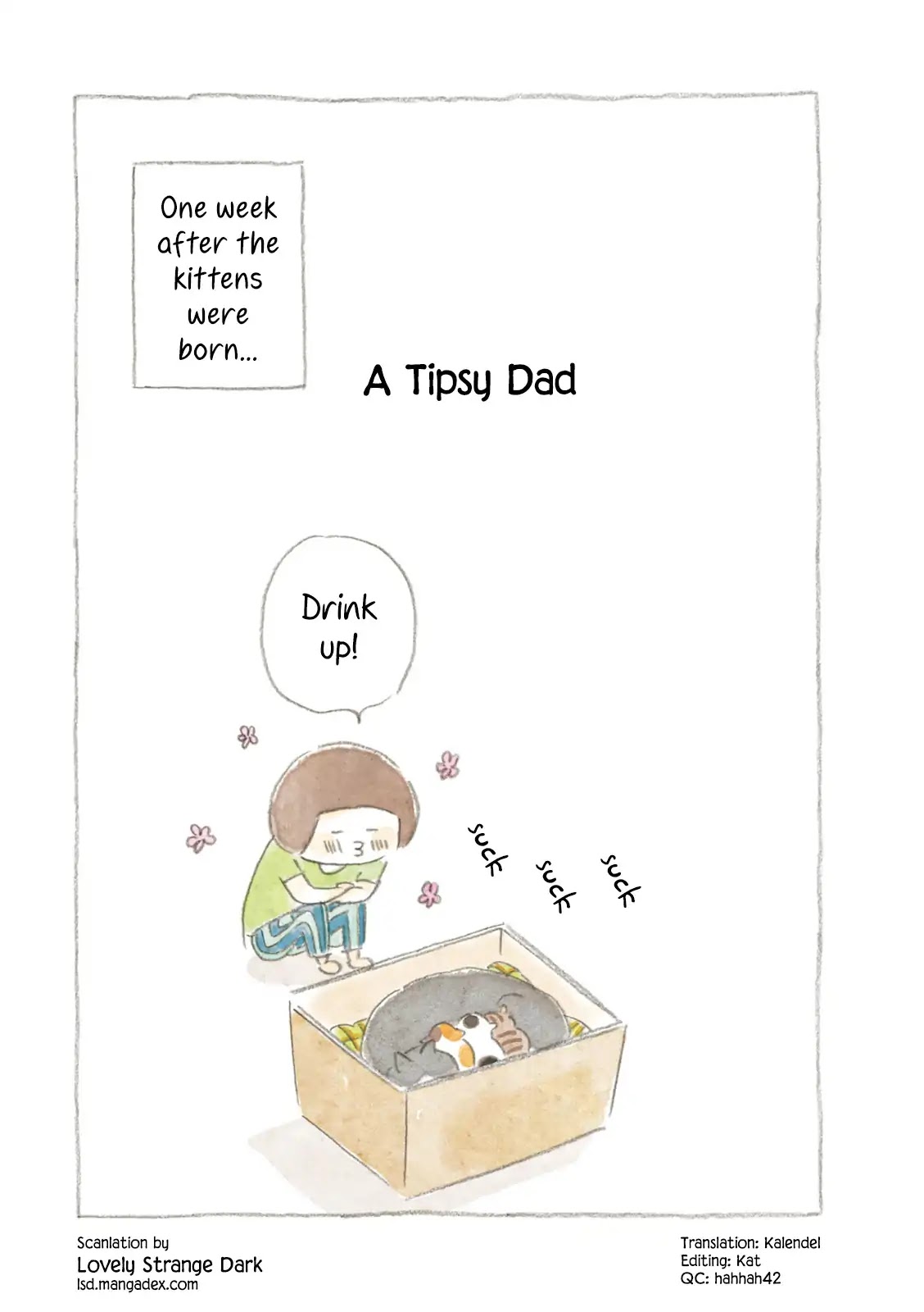 Little Ken and a Cat. Sometimes a Duck Chapter 10 page 1 - Chapter 10: A Tipsy Dad